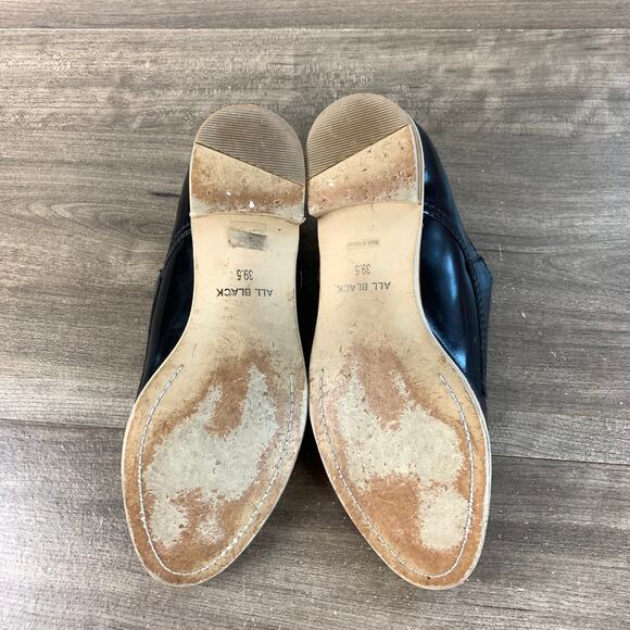 Antropologie All Black Mens Dress Shoes Double Monk Strap Loafers 6.5 US 39.5 EU - Picture 9 of 10